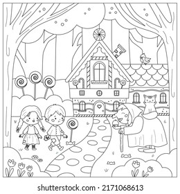 Coloring page and Hansel
