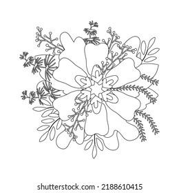 coloring page. health teeth and nature. design for dentist, vector illustration.