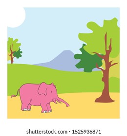 coloring page illustration of animals