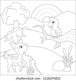 coloring page for kids activity