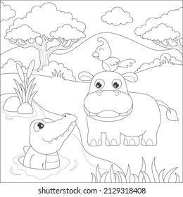 coloring page for kids activity