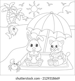 coloring page for kids activity