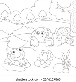 coloring page for kids activity