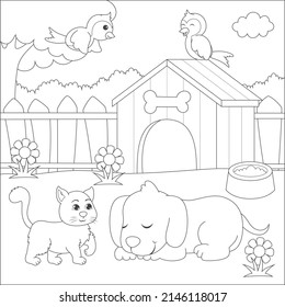 coloring page for kids activity
