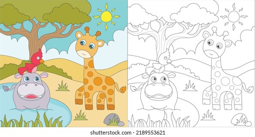 coloring page for kids activity