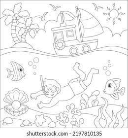 coloring page for kids activity