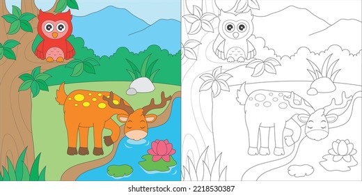 coloring page for kids activity