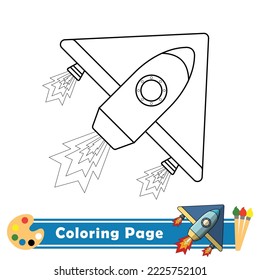 Farbseite für Kinder, 
 Raketenträger