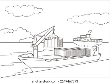 14,866 Port Drawing Images, Stock Photos & Vectors | Shutterstock