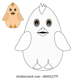 Coloring page for kids. Vector.