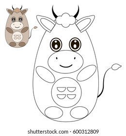 Coloring page for kids. Vector.