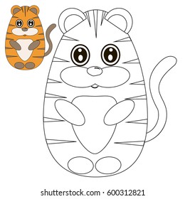 Coloring page for kids. Vector.