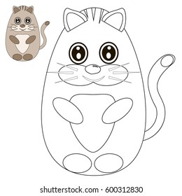 Coloring page for kids. Vector.