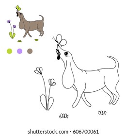 Coloring page for kids. Vector.