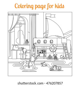 Coloring page for kids. Vector illustration