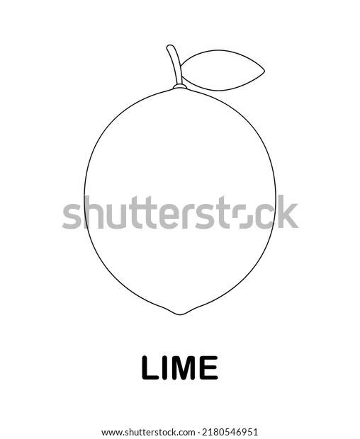 Coloring Page Lime Kids Stock Vector (Royalty Free) 2180546951 ...