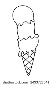 Coloring Page For The Little Ones, Ice Cream Coloring Book