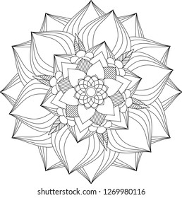 Coloring page mandala 