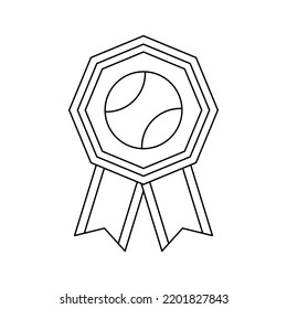 Coloring page with Medal for kids