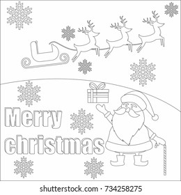 Coloring Page On White Background Illustration Stock Vector (royalty 