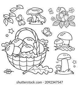 Coloring Page Outline Cartoon Boy Soccer Stock Vector (Royalty Free ...