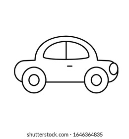 Coloring Page Outline Car Toy Simple Stock Vector (Royalty Free ...