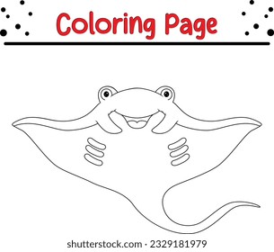 Coloring Page Outline of cartoon . Animals Coloring book for kids.