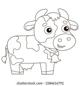 5,007 Cow coloring page Images, Stock Photos & Vectors | Shutterstock