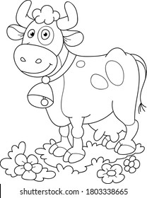 5,007 Cow coloring page Images, Stock Photos & Vectors | Shutterstock