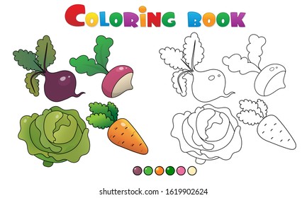 Radish Coloring Book High Res Stock Images Shutterstock