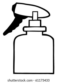 Coloring Page Outline Of A Gardening Spritzer Bottle