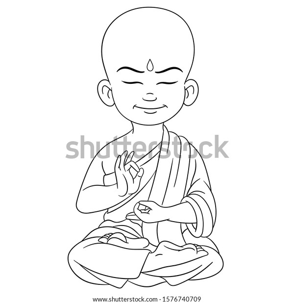 Coloring Page Coloring Picture Cartoon Young Stock Vector (Royalty Free ...
