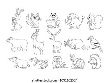 Coloring Page Preschool Children Set Different Stock Vector (Royalty Free)  1031102524 | Shutterstock