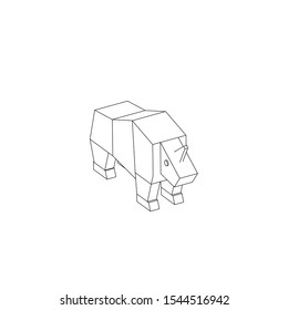 coloring page of the rhinoceros