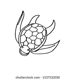 coloring page of the sea creatures