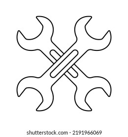 Coloring page with Spanner for kids