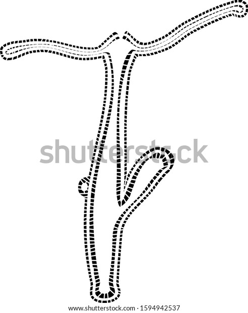 Coloring Page Structure Hydra Polyp: vector de stock (libre de regalías ...