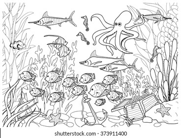 Coloring page - Submarine