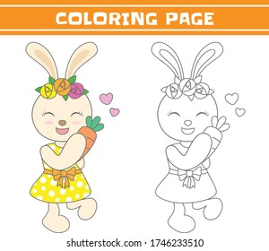 página de color adecuada para niños