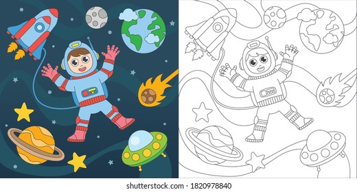 coloring page suitable for kids education