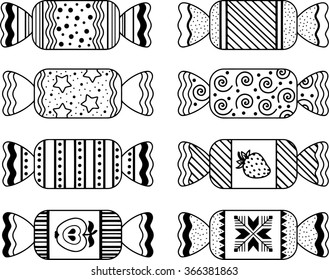 Coloring page sweet candy