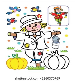 coloring page vector cartoon illustration.coloring page for kids