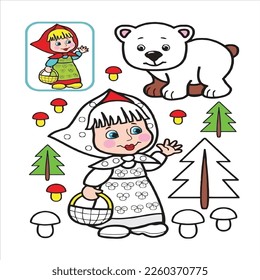 coloring page vector cartoon illustration.coloring page for kids