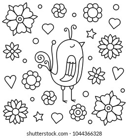 Coloring page. Vector illustration.