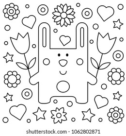 Coloring page. Vector illustration.