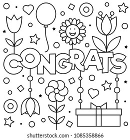 Coloring page. Vector illustration.