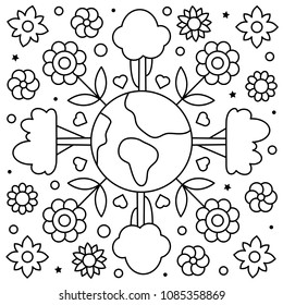 Coloring Page Vector Illustration Stock Vector (Royalty Free ...