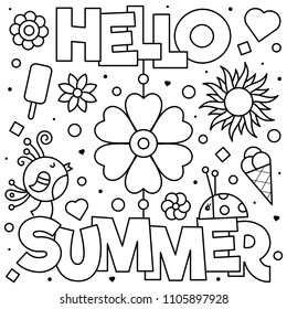 Coloring page. Vector illustration.
