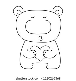Coloring page. Vector illustration.