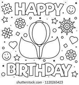 Coloring page. Vector illustration.